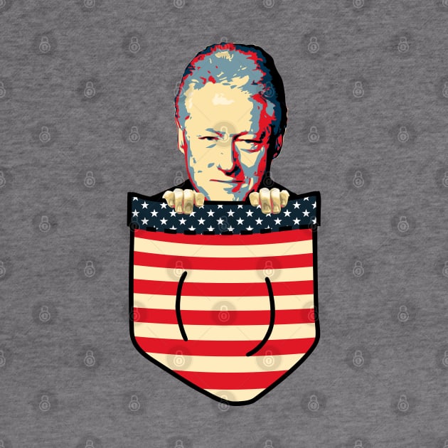 Bill Clinton Chest Pocket by Nerd_art